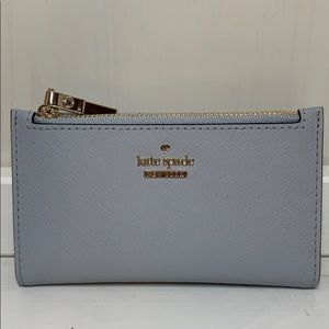 kate spade wallet in sky blue